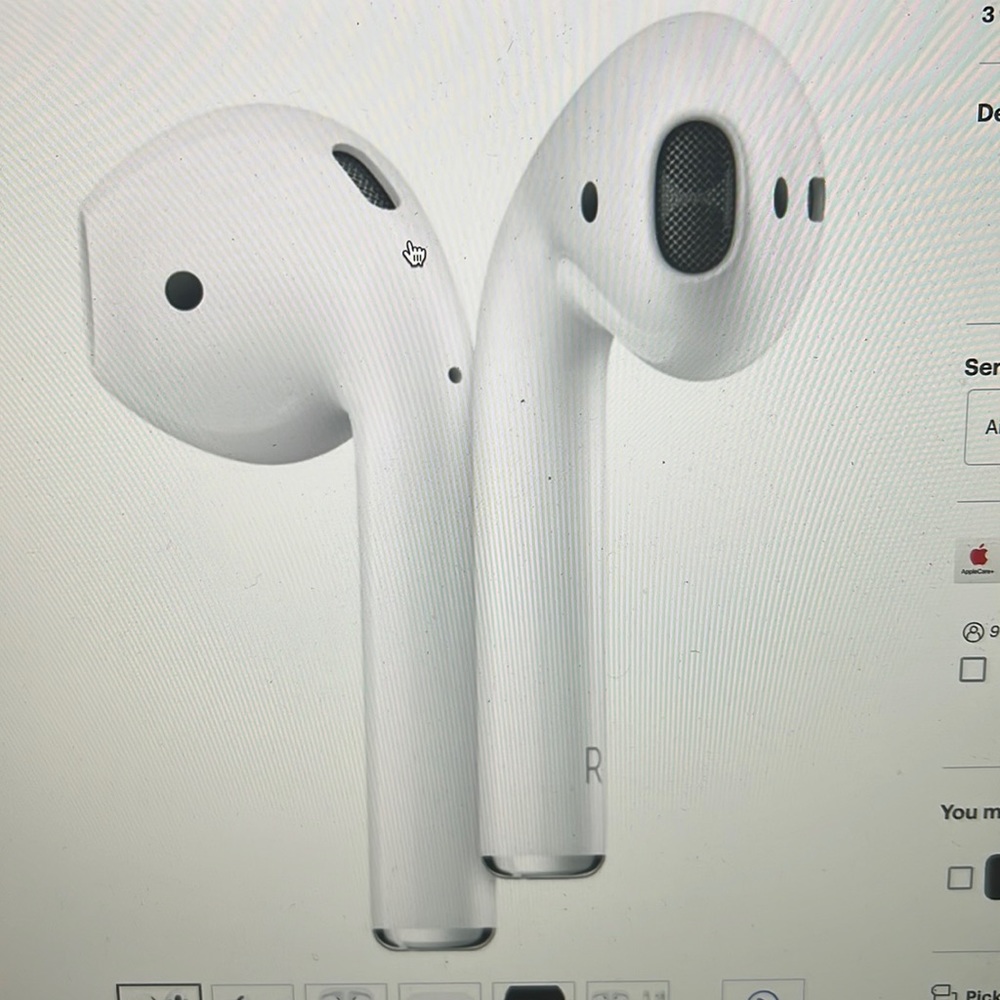 Apple AirPods with Charging Case (2nd generation) White in original box.
